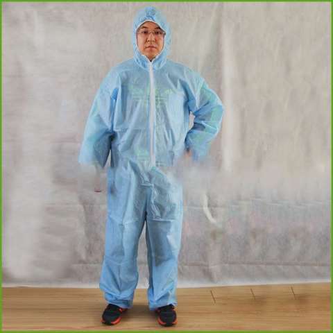 Practical Protective Clothing Non-Woven Protective Clothing Siamese Isolation Non-Woven Dustproof